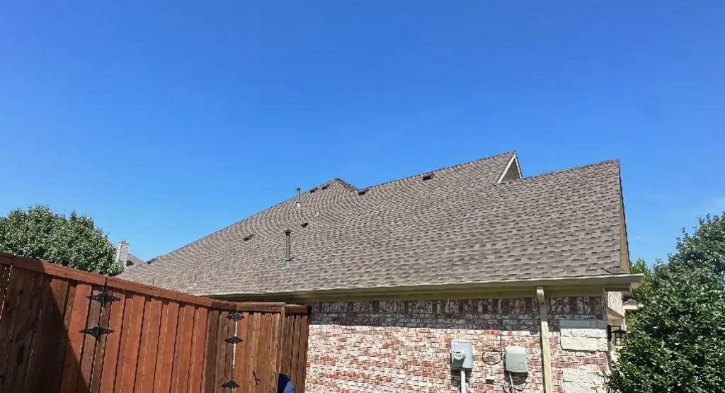 Completed roof replacement project in DeKalb